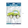 Balon folie 4D VW Beetle – verde 57x38 cm