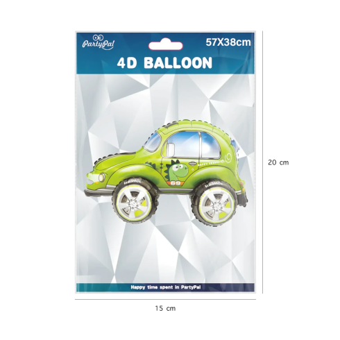 4D fólia lufi VW Bogár – zöld, 57×38 cm 4D fólia lufi VW Bogár – zöld, 57×38 cm