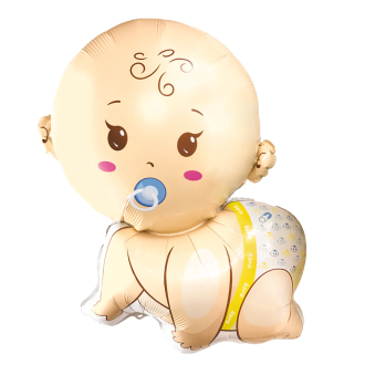 Folijski balon Dojenček deček, 65 x 77 cm