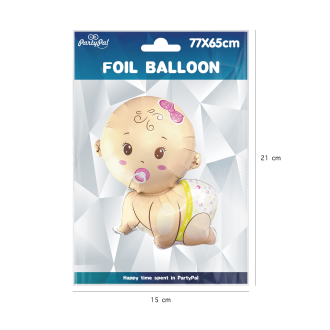 Folijski balon Dojenčica 65 x 77 cm
