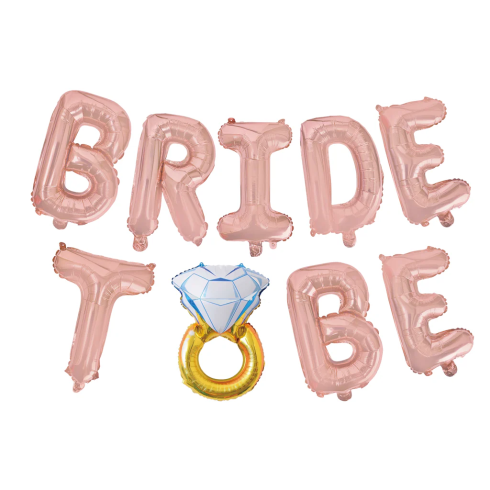 Fólia lufi Bride to Be gyűrűvel – esküvői dekoráció
