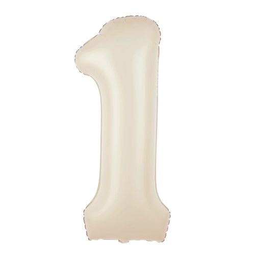 Fólia lufi szám 1 krém színű 100 cm