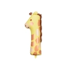 Balon folio cifră 1 Girafă 42x90 cm