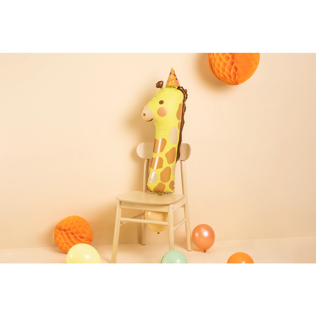 Balon folio cifră 1 Girafă 42x90 cm