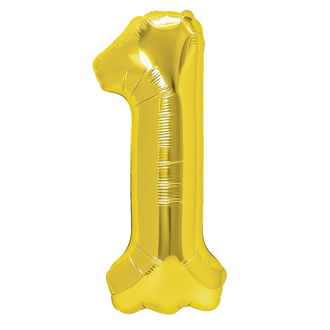 Balon folie cifră 1 auriu 100 cm