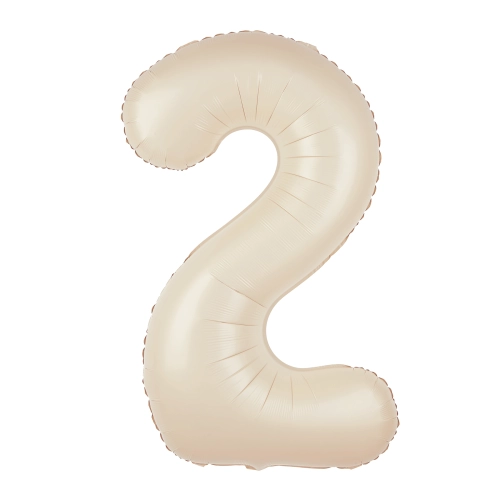 Fólia lufi szám 2 krémszínű 100 cm