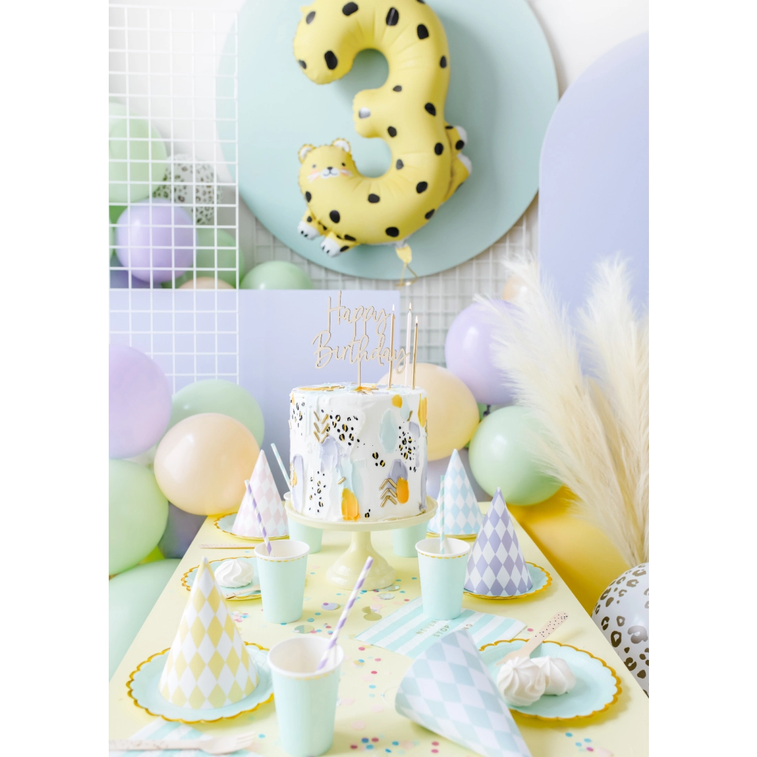 Balon folie cifră 3 Gepard 68x98 cm