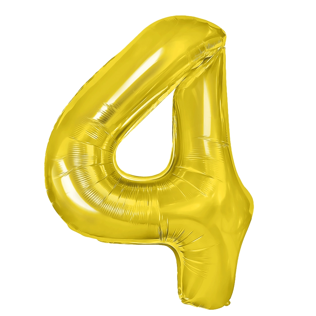 Balon folie cifră 4 auriu 40 cm