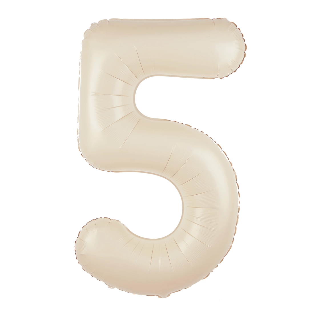 Balon folie cifră 5 crem 100 cm