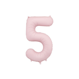 Folijski balon številka 0 pistacijasto mat 100 cm - rojstnodnevna dekoracija