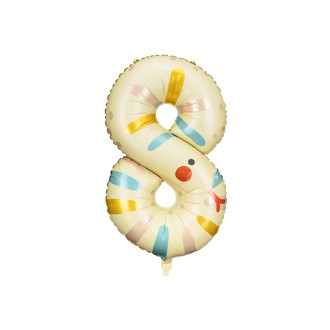 Foliasti balon številka 8 kača 55x88 cm