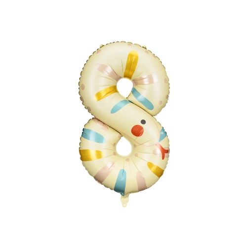 Foliasti balon številka 8 kača 55x88 cm