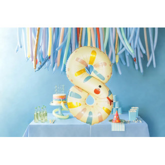 Foliasti balon številka 8 kača 55x88 cm