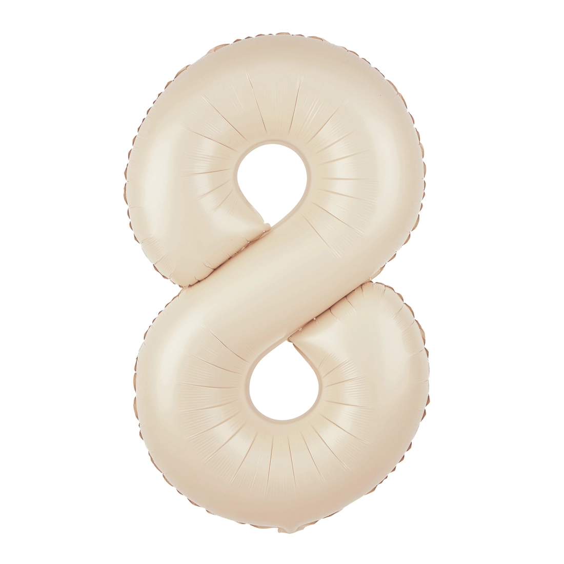Balon folie cifră 8 crem 100 cm