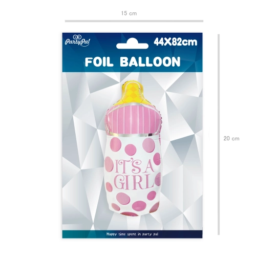 Balon folie sticlă „It’s a girl” 44 x 82 cm