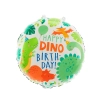 Balon din folie „Happy Birthday” cu dinozauri, 45 cm