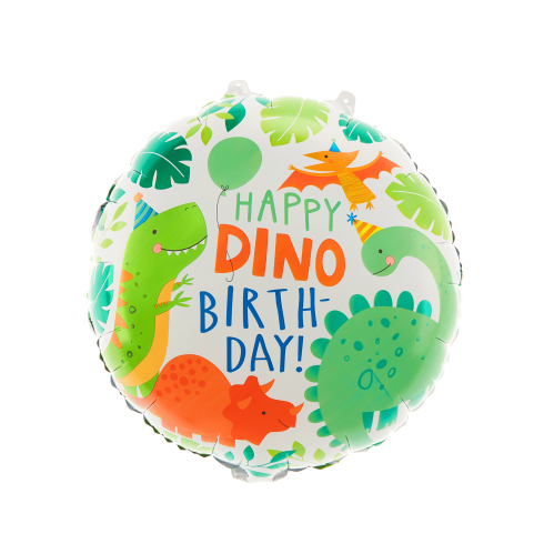 Fóliový balón Happy Birthday Dinosaury 45cm