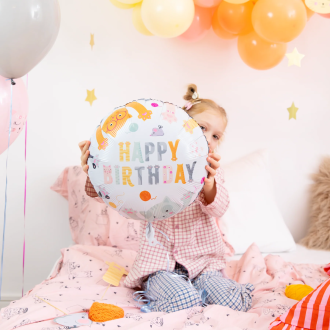 Folijski balon Happy Birthday Muce – 45 cm