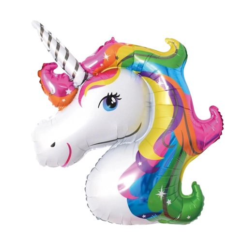 Balon folie Unicorn colorat 87x107 cm