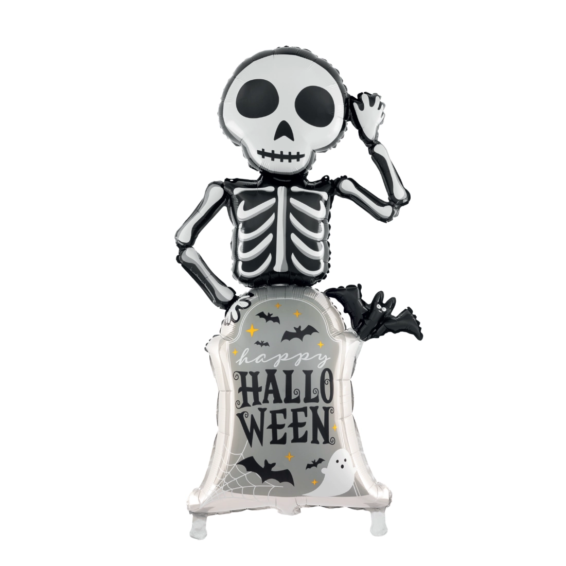 Fólia lufi Csontváz a sírkövön Halloween 58×120,5 cm