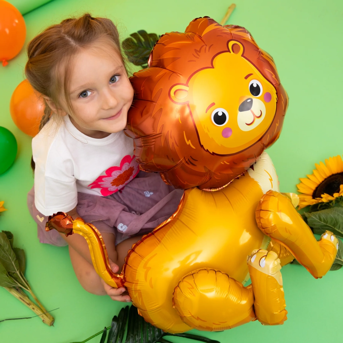 Balon din folie Leu, 53 x 54 cm