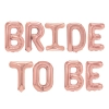 Fólia lufi felirat Bride to Be rózsaarany