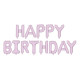 Fólia lufis felirat Happy Birthday – lila, 35 cm Fólia lufis felirat Happy Birthday – lila, 35 cm