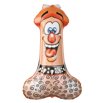 Balon iz folije Penis 58 x 90 cm – zabavna party dekoracija za dekliščino