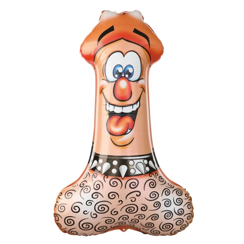 Balon din folie Penis 58 x 90 cm – decor amuzant pentru petrecerea burlăcițelor