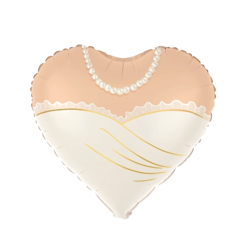 Fóliový balón srdce Nevesta - 45 cm