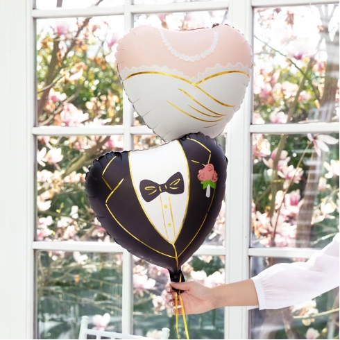 Fóliový balón srdce Nevesta - 45 cm