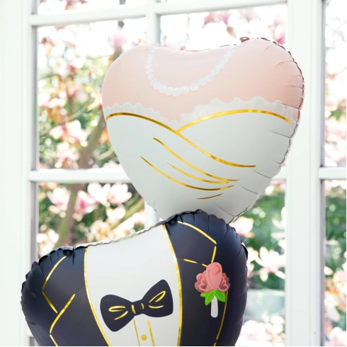 Fóliový balón srdce Nevesta - 45 cm