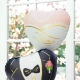 Fóliový balón srdce Nevesta - 45 cm