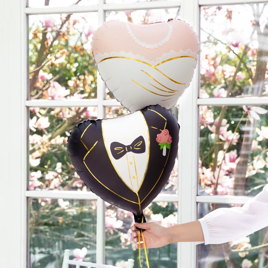 Balon folie inimă Mire - 45 cm