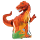Piros T-rex fólia lufi, 76 × 91 cm