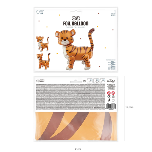 Fólia lufi – Tigris, 58 x 56 cm Fólia lufi – Tigris, 58 x 56 cm