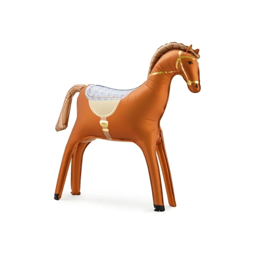 Palloncino in alluminio grande cavallo - marrone 112 x 97 cm