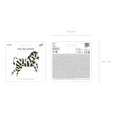Fólia lufi Zebra, 115 x 85 cm Fólia lufi Zebra, 115 x 85 cm