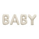 Fóliás lufi “Baby” 90 cm – bézs