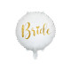 Fólia lufi Bride fehér, 45 cm, arany felirattal
