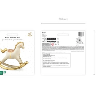 Fóliový balónek Houpací koník - 106 cm