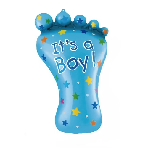 Balon folie în formă de picioruș „It’s a boy” – 45x79 cm