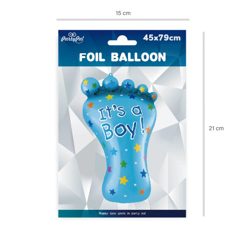 Fólia lufi „Lábacska” It’s a Boy – 45×79 cm Fólia lufi „Lábacska” It’s a Boy – 45×79 cm