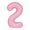 Fólia szülinapi lufiszám 2, rózsaszín, 100 cm