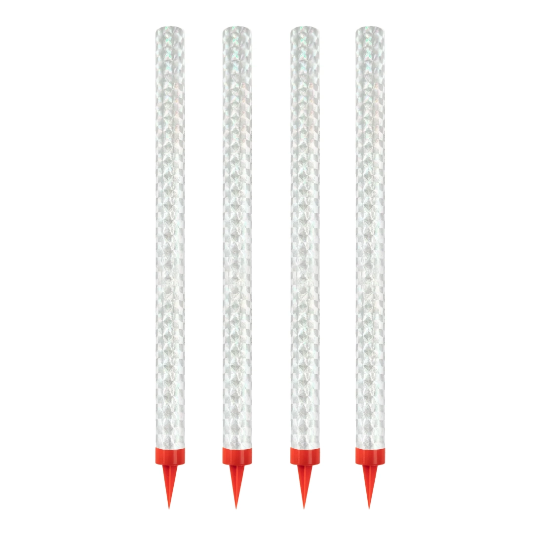 Ezüst holografikus tortaszökőkút, 25 cm, 4 db