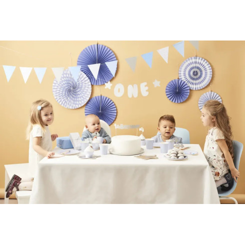 Girland 1. születésnap – kék zászlók, 1,3 m Girland 1. születésnap – kék zászlók, 1,3 m