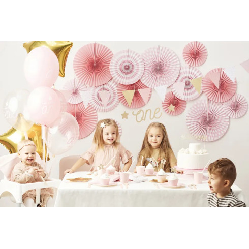 Girland 1. születésnapra – rózsaszín zászlók, 1,3 m Girland 1. születésnapra – rózsaszín zászlók, 1,3 m