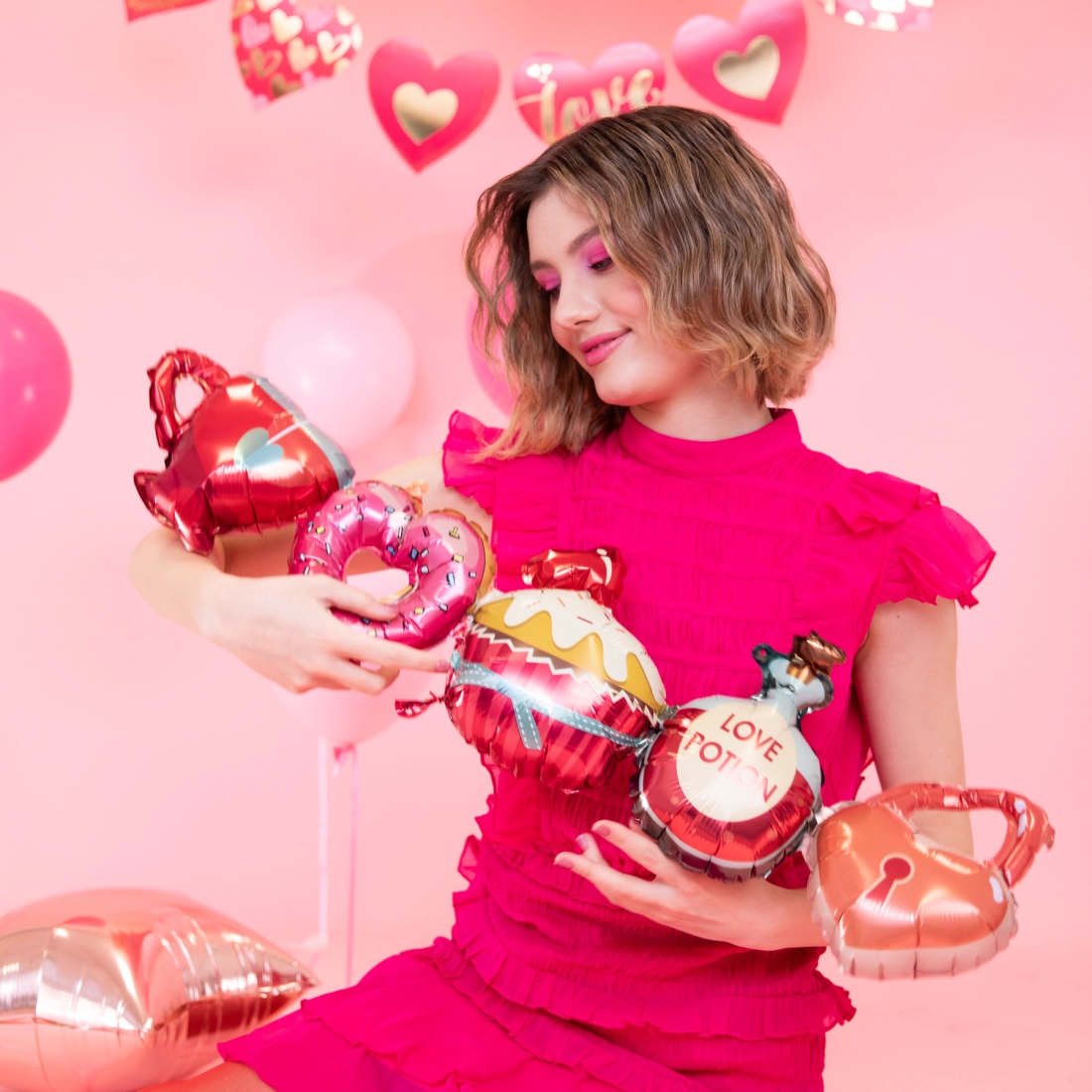 Lufis girland Édes Szerelem Valentin 101×27,5 cm