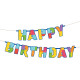 Girlanda Happy Birthday Stavebnice 180x16cm