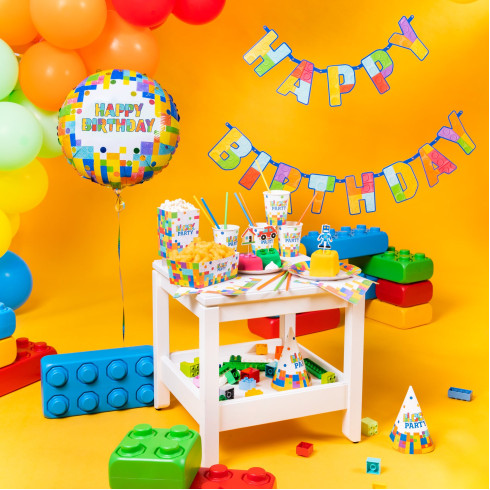 Happy Birthday girland építő készlet 180x16 cm Happy Birthday girland építő készlet 180x16 cm